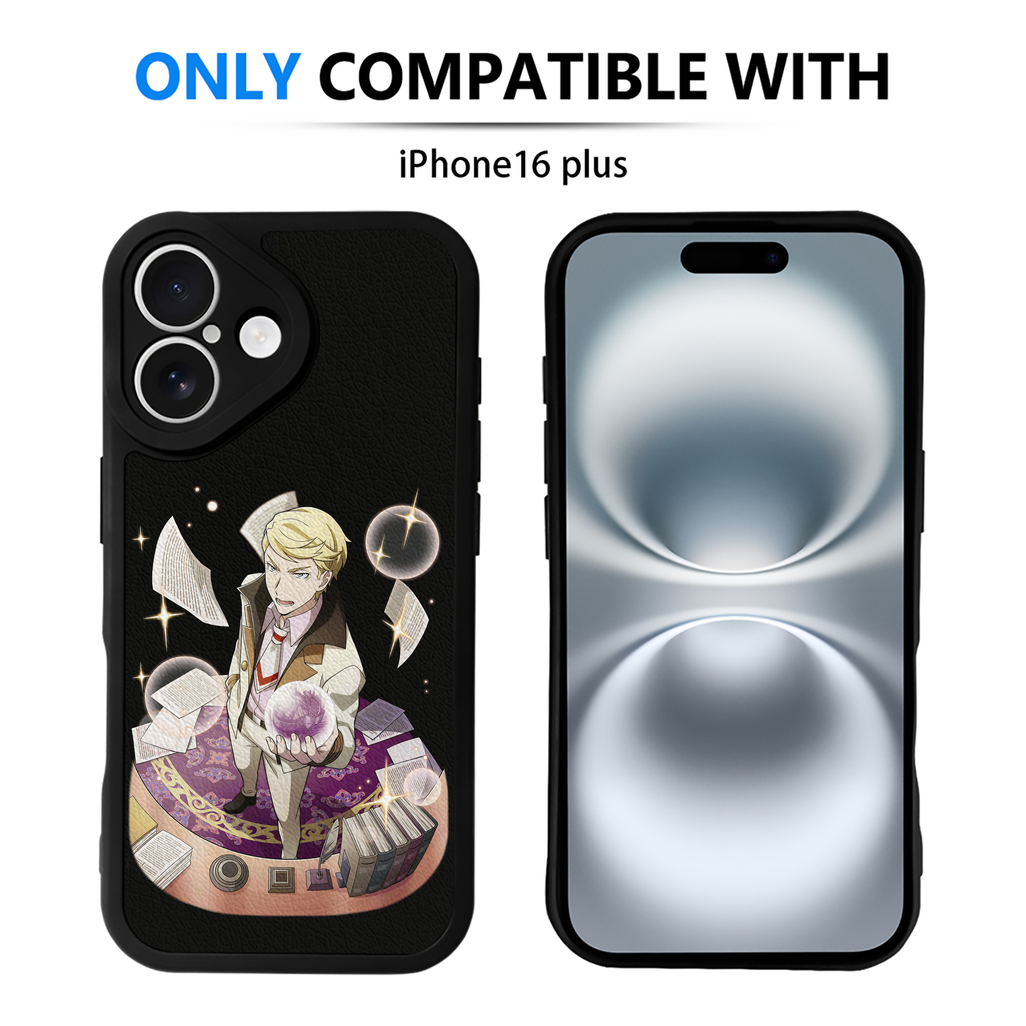 （画像用） 文豪ストレイドッグス Bungo Stray Dogs 【iPhone 16シリーズ対応】シリコンスマホケース（レザー調） 材質：シリコン